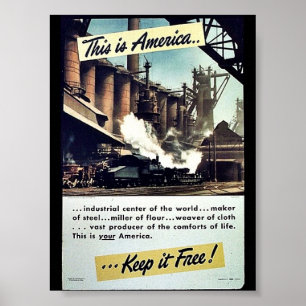 Das ist Amerika, das es kostenlos Behalte! Poster