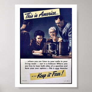 Das ist Amerika, das es kostenlos Behalte! Poster