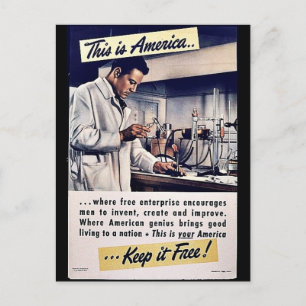 Das ist Amerika, das es kostenlos Behalte! Postkarte