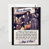 Das ist Amerika, das es kostenlos Behalte! Postkarte (Vorne/Hinten)