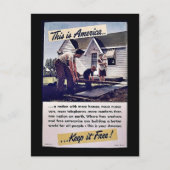 Das ist Amerika, das es kostenlos Behalte! Postkarte (Vorderseite)
