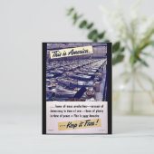 Das ist Amerika, das es kostenlos Behalte! Postkarte (Stehend Vorderseite)