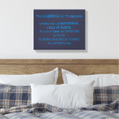 Das ist Amerika Leinwanddruck (Insitu (Schlafzimmer))