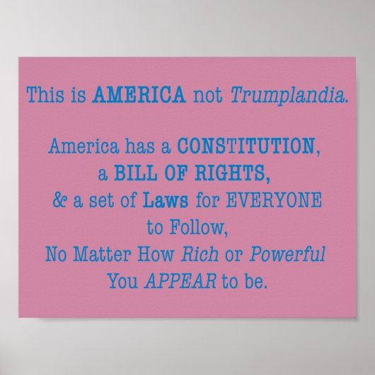 Das ist Amerika Poster (Vorne)