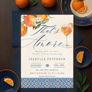 Das ist Amore Aperol Spritz Italienische Brautpart Einladung