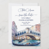 Das ist Amore Aquarell Venedig Save The Date (Vorderseite)