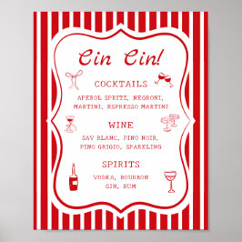 Das ist Amore Brautparty Bar Poster