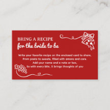 Das ist Amore Brautparty - Bring ein Rezept mit