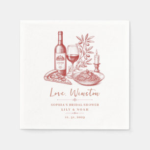 Das ist Amore Brautparty Italienische Party Italie Serviette
