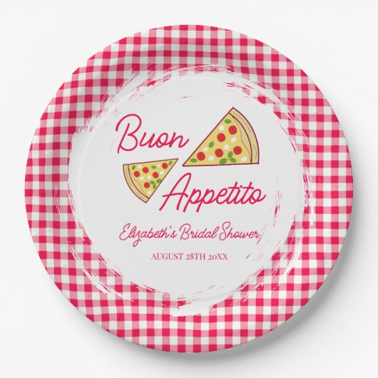 Das ist Amore Brautparty Pappteller (Vorderseite)