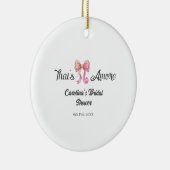 das ist amore Brautparty Pink Retro-Bogen Boho Nam Keramik Ornament (Rechts)