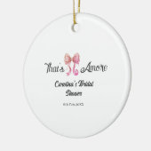 das ist amore Brautparty Pink Retro-Bogen Boho Nam Keramik Ornament (Links)