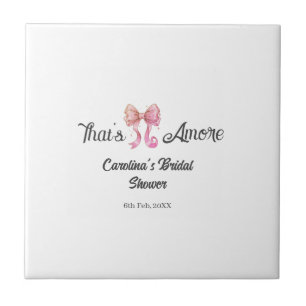 das ist amore Brautparty rosa retro Bogen Boho Nam Fliese