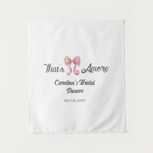 das ist amore Brautparty rosa retro Bogen Boho Nam Wandteppich