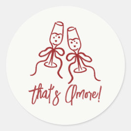 Das ist Amore Brautparty Runder Aufkleber
