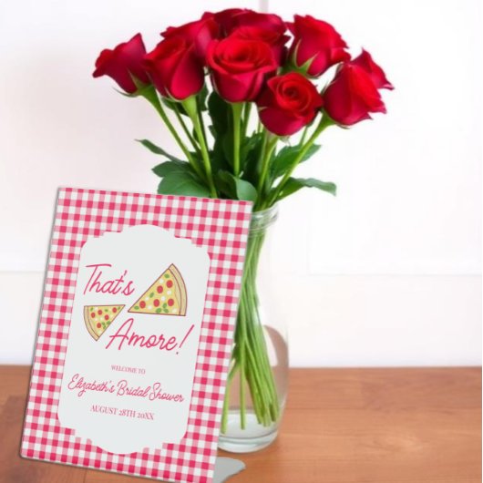 Das ist Amore Brautparty Sockelschild
