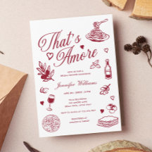 Das ist Amore Handgezeichnete italienische Bridal