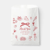 Das ist Amore Handgezeichnete Italienische Bridal Geschenktütchen (Vorderseite)