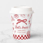 Das ist Amore handgezeichnete italienische Bridal Pappbecher (Rückseite)