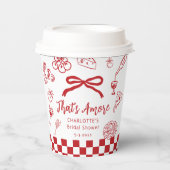 Das ist Amore handgezeichnete italienische Bridal Pappbecher (Vorderseite)