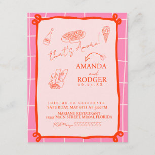 Das ist Amore Italian Doodles Hochzeit Einladung