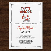 Das ist Amore Italienische Brautparty Whimsical Ro