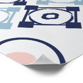 Das ist Amore Italienische Fliesen und Herzen Poster (Ecke)