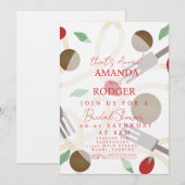 Das ist Amore Italienische Pasta Hochzeit Einladung (Vorne/Hinten)