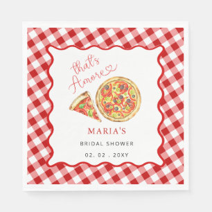 Das ist Amore Italienische Pizza-Party-Brautjungge Serviette