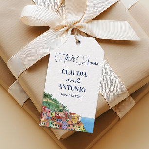 Das ist Amore Italienische Riviera-Hochzeit Geschenkanhänger