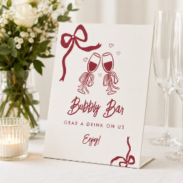 Das ist Amore Italienische Sprudelnde Bar Brautpar Sockelschild