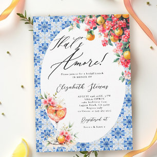 Das ist Amore Italienische Zitronen Florale Hochze Einladung