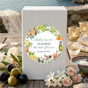 Das ist Amore Italienischer Zitrus-Cocktail-Jungge Runder Aufkleber