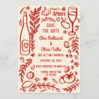 Das ist Amore Italienisches Essen SAVE THE DATE Be