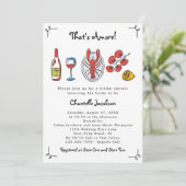 Das ist Amore Italienisches Meeresfrüchte & Wein B Einladung (Stehend Vorderseite)