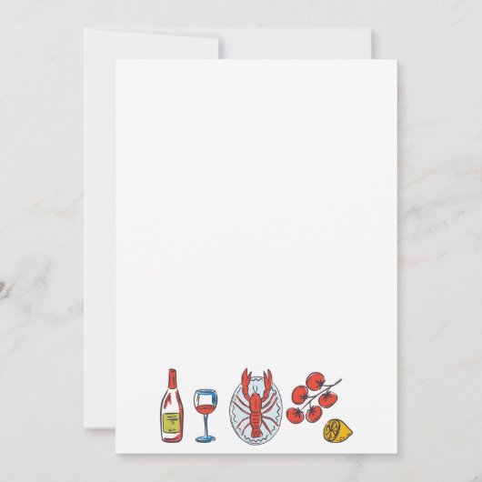 Das ist Amore Italienisches Meeresfrüchte & Wein B Einladung (Rückseite)