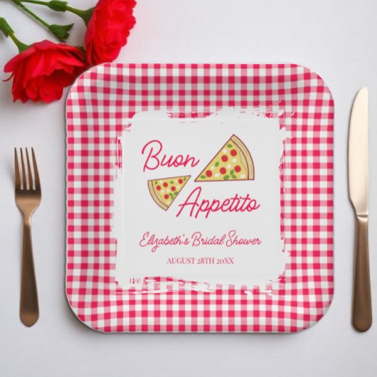 Das ist Amore Junggesellinnenabschied Pappteller