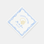 Das ist Amore Lemon Blue Tiles Amalfi Italien Hoch Serviette (Ecke)