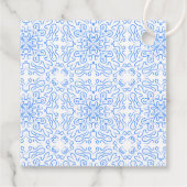 Das ist Amore Lemon Blue Tiles Personalisiert Wedd Geschenkanhänger (Rückseite)