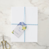 Das ist Amore Lemon Italian Blue Tile Brautparty Geschenkanhänger (Mit Garn)