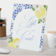 Das ist Amore Lemon Italian Blue Tile Brautparty