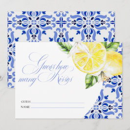 Das ist Amore Lemon Italian Blue Tile wie viele Ku Einladung