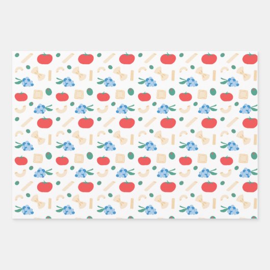 Das ist Amore Pasta Party Brautparty Geschenkpapier Set (Vorderseite)