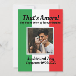 Das ist Amore! Personalisierte Foto-italienische F Save The Date