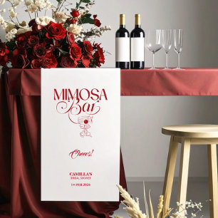 Das-ist-Amore-Rote-Hochzeitsdusche-Mimosa-Bar-Bann Banner