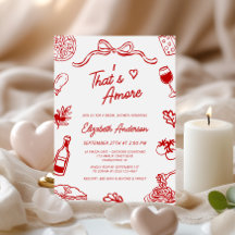 Das ist Amore Rote italienische handgezeichnete Br