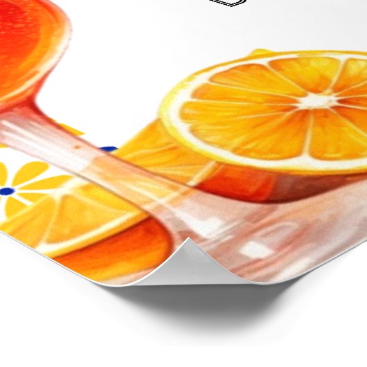 Das ist Amore Spritz Brautparty Welcome Sign Poster (Ecke)