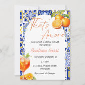 Das ist Amore Spritz Citrus Brautparty Einladung (Vorderseite)