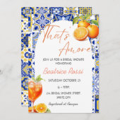 Das ist Amore Spritz Citrus Brautparty Einladung (Vorne/Hinten)