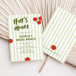 Das ist Amore Tomato Handgezeichnete Brautparty Einladung